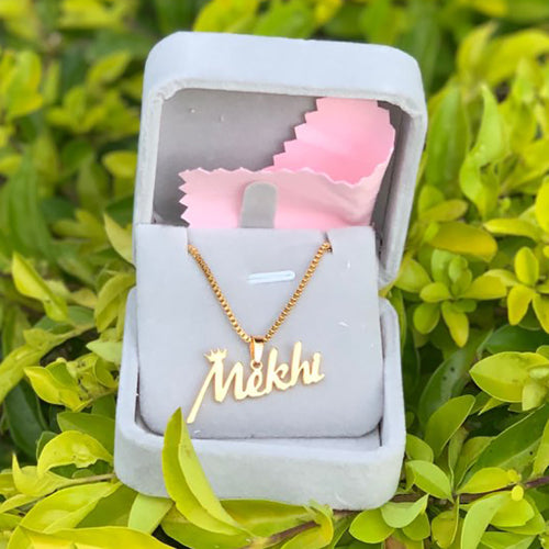 Custom 18K Gold/Silver-Plated Name Necklace